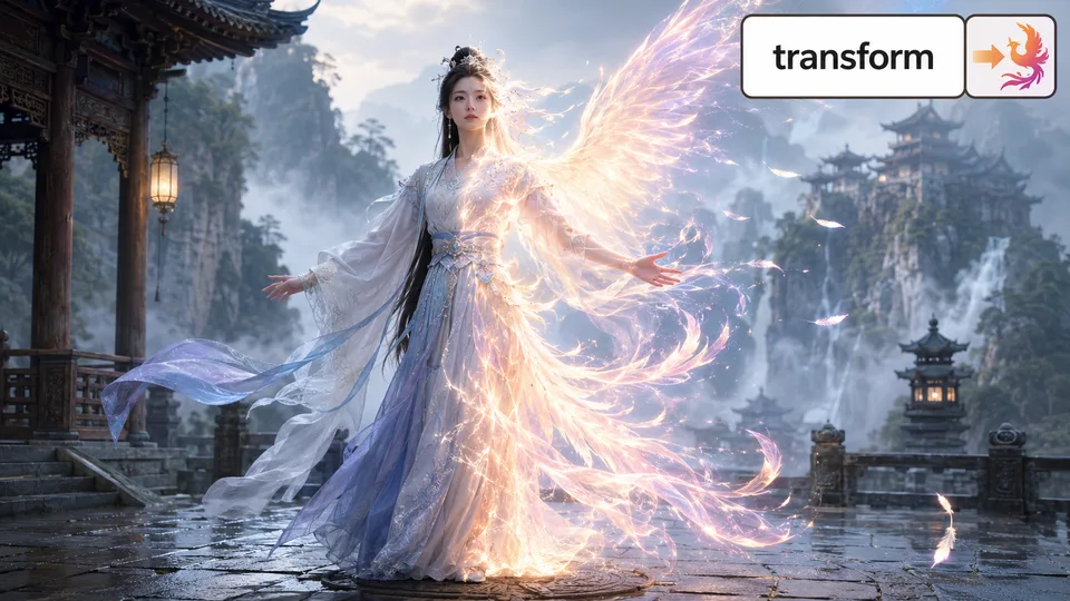 transform 古风语义配图