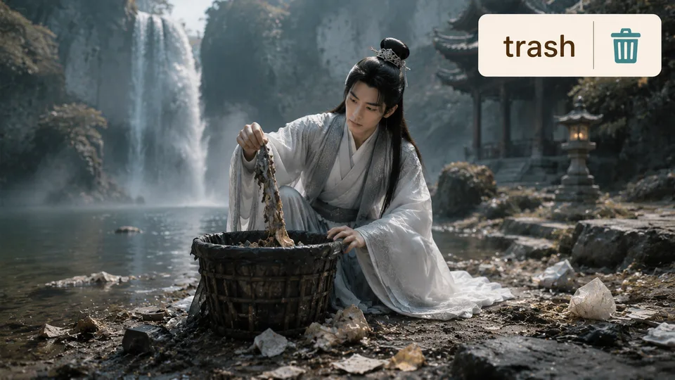 trash 古风语义配图