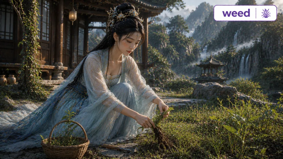 weed 古风语义配图
