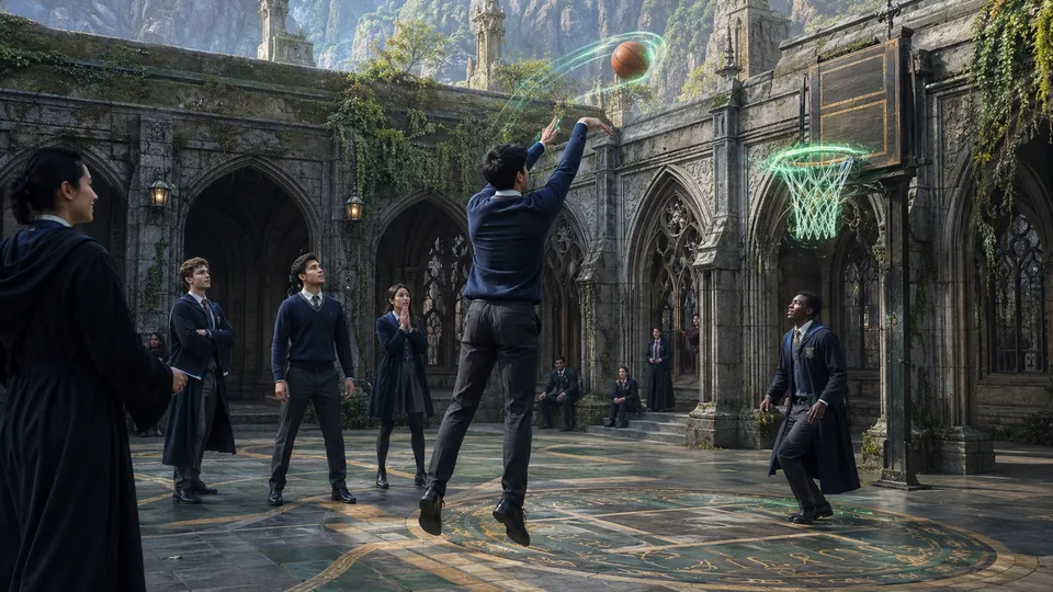 basketball 古风语义配图